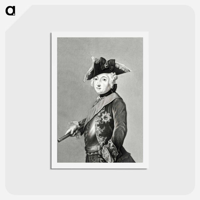 アートポストカード-Portrait of Friedrich Wilhelm III - ジャン ベルナール Postcard.