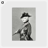 アートポストカード-Portrait of Friedrich Wilhelm III - ジャン ベルナール Postcard.