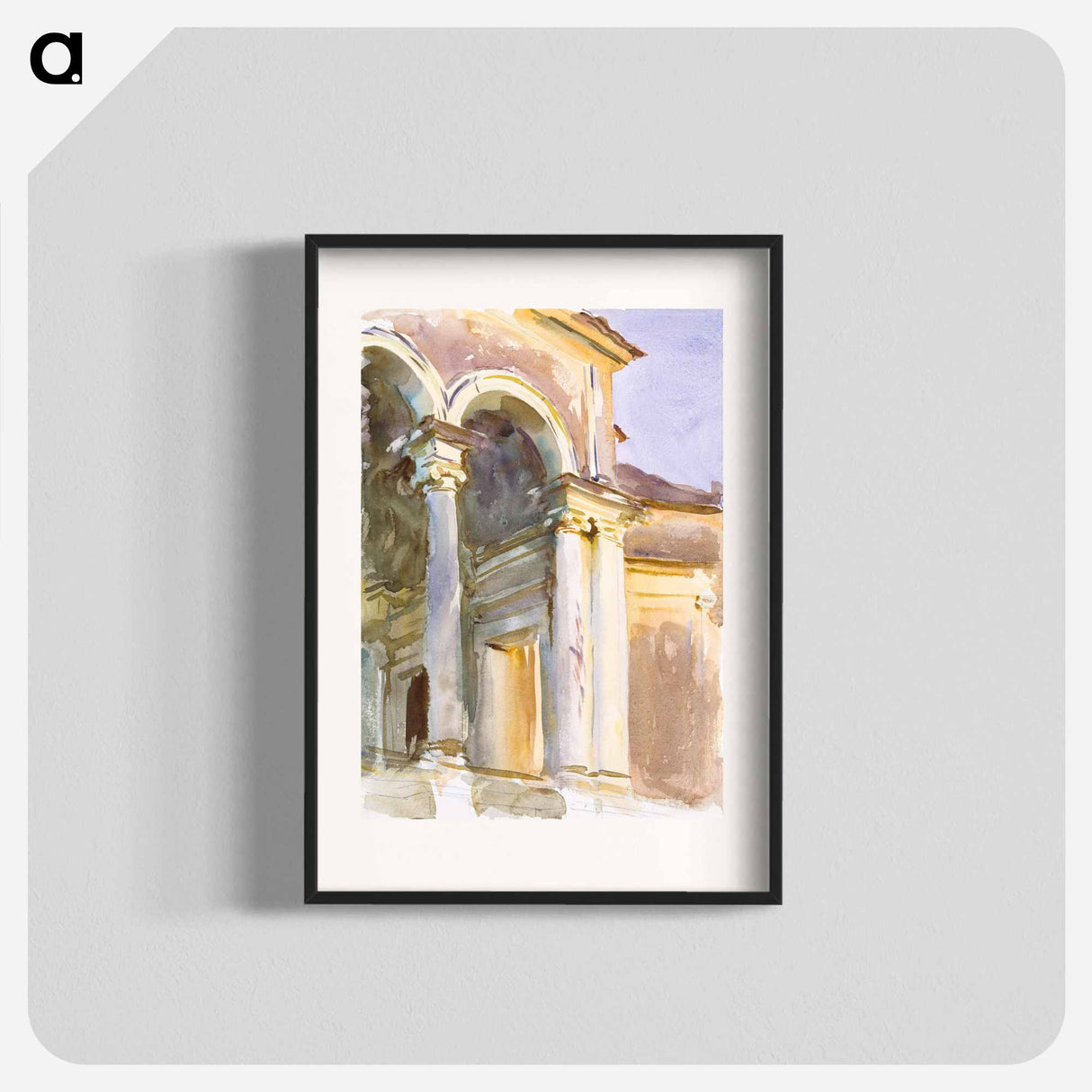 Loggia, Villa Giulia, Rome - John Singer Sargent Poster.