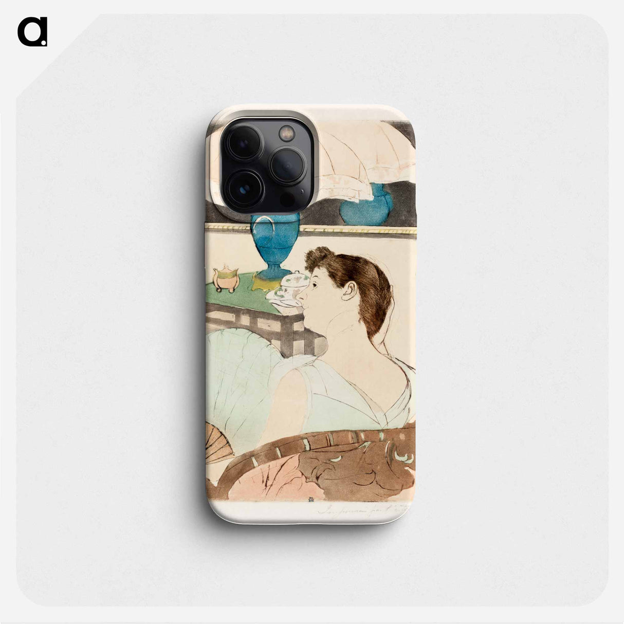 The Lamp - Mary Cassatt Phone Case.