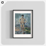 The Bather - Paul Cezanne Poster.