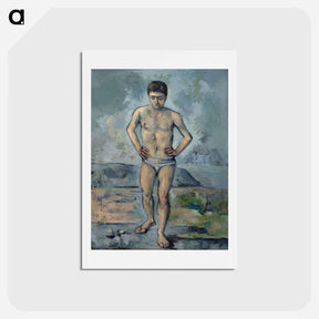 アートポストカード-The Bather - ポール セザンヌ Postcard.