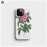 Gallic Rose - Pierre Joseph Redouté Phone Case.