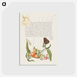 アートポストカード-Ringlet, False Jerusalem Cherry, and Milkwort from Mira Calligraphiae Monumenta
 - 書道のお手本 Postcard.