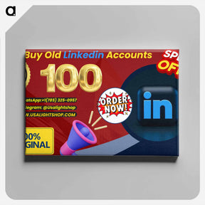 アートパネル-100% Top Sites to Buy LinkedIn Accounts (USA & OLD) - テオ ファン ドゥースブルフ Canvas.