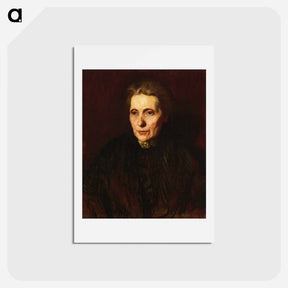 アートポストカード-Portrait of a Woman - トーマス エイキンズ Postcard.