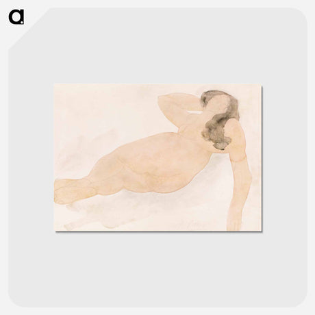 アートポストカード-Study of a Nude (lying on side)
 - イェール大学アートギャラリー Postcard.