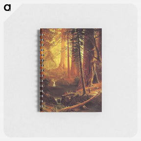 アートメモ帳-Giant Redwood Trees of California (King’s River, Big Tree Grove, California) - アルバート ビアスタット Memo.