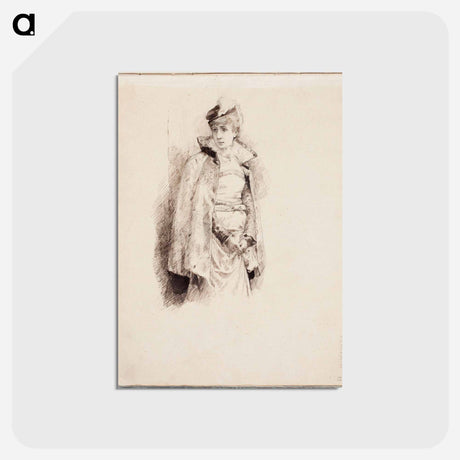 アートポストカード-(unknown) part of a sketchbook - アルバート エーデルフェルト Postcard.