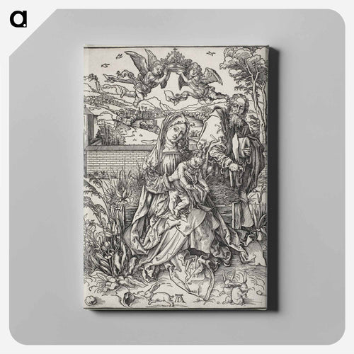 The Holy Family with Three Hares - アルブレヒト デューラー Canvas.