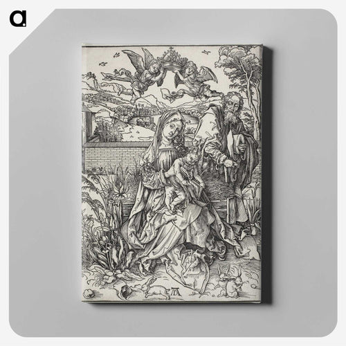 The Holy Family with Three Hares - アルブレヒト デューラー Canvas.