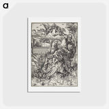 アートポストカード-The Holy Family with Three Hares - アルブレヒト デューラー Postcard.
