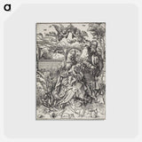 アートポストカード-The Holy Family with Three Hares - アルブレヒト デューラー Postcard.