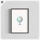 Vintage Victorian style atlas engraving - アンティーク地図 Poster.