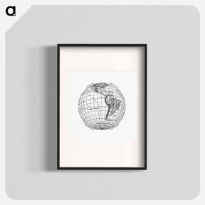 アートポスター-World Atlas from The Practical Teaching of Geography
 - 大英図書館 Poster.