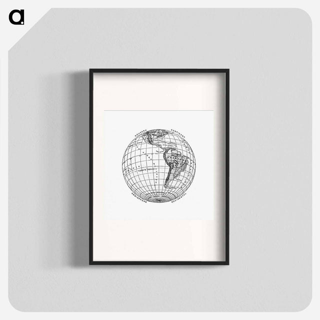 アートポスター-World Atlas from The Practical Teaching of Geography
 - 大英図書館 Poster.