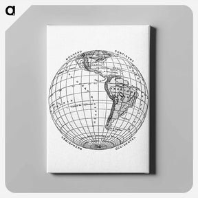アートパネル-World Atlas from The Practical Teaching of Geography
 - 大英図書館 Canvas.