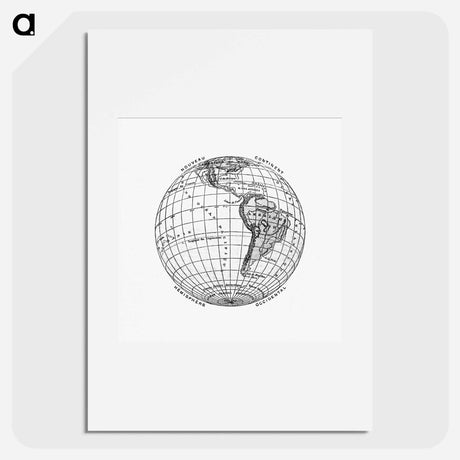 アートポスター-World Atlas from The Practical Teaching of Geography
 - 大英図書館 Poster.