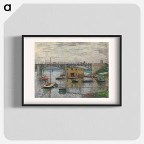 アートポスター-Bridge at Argenteuil on a Gray Day - クロード モネ Poster.