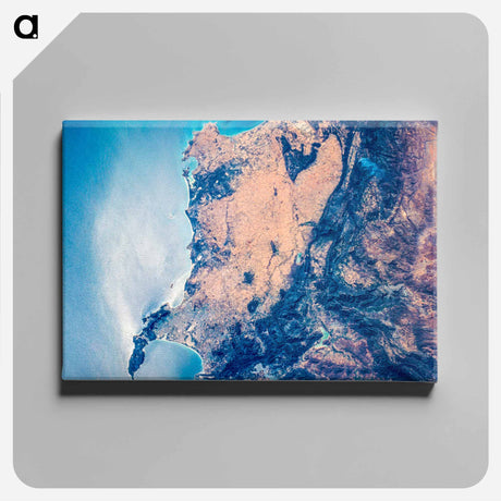 アートパネル-Southern Cape District, South Africa (Nadir View)
 - 上空からの地球 Canvas.