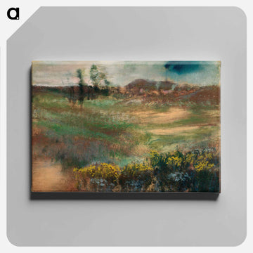 Landscape with Smokestacks - エドガー ドガ Canvas.