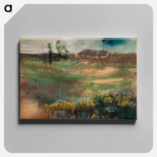 Landscape with Smokestacks - エドガー ドガ Canvas.