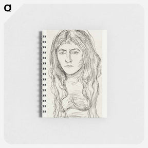 アートメモ帳-Woman with Long Hair - エドヴァルド ムンク Memo.