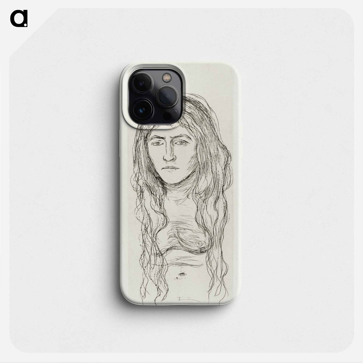 Woman with Long Hair - Edvard Munch Phone Case.