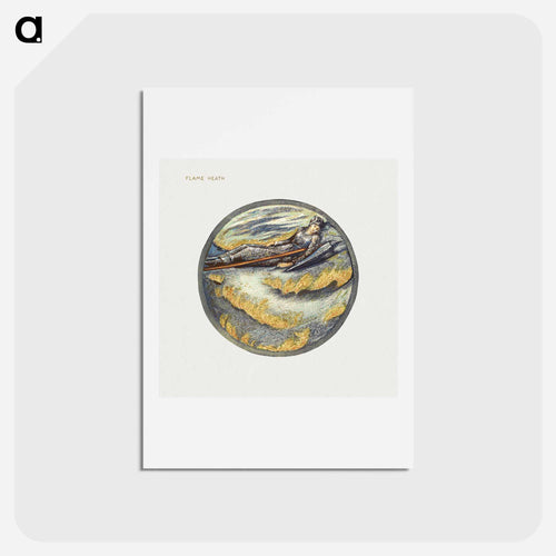 Flame Heath from The Flower Book - エドワード バーン ジョーンズ Postcard.