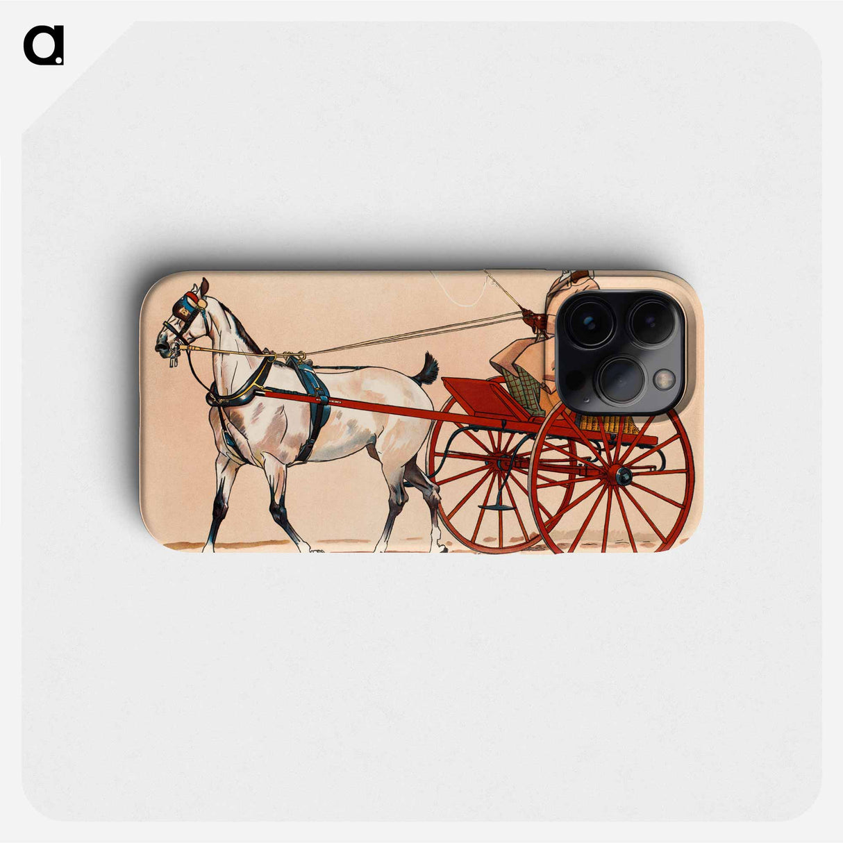 Exercising cart - Edward Penfield Phone Case.