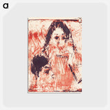 アートポストカード-Harmonica Player - エルンスト ルートヴィヒ キルヒナー Postcard.
