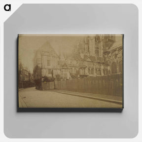 アートパネル-Rouen, Coin de la Rue Saint-Romain, La Maîtrise
 - ウジェーヌ アジェ Canvas.