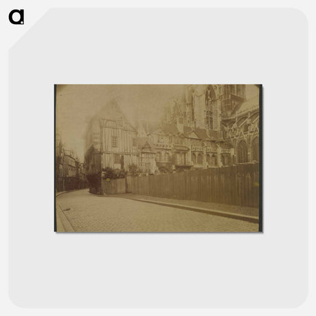 アートポストカード-Rouen, Coin de la Rue Saint-Romain, La Maîtrise
 - ウジェーヌ アジェ Postcard.
