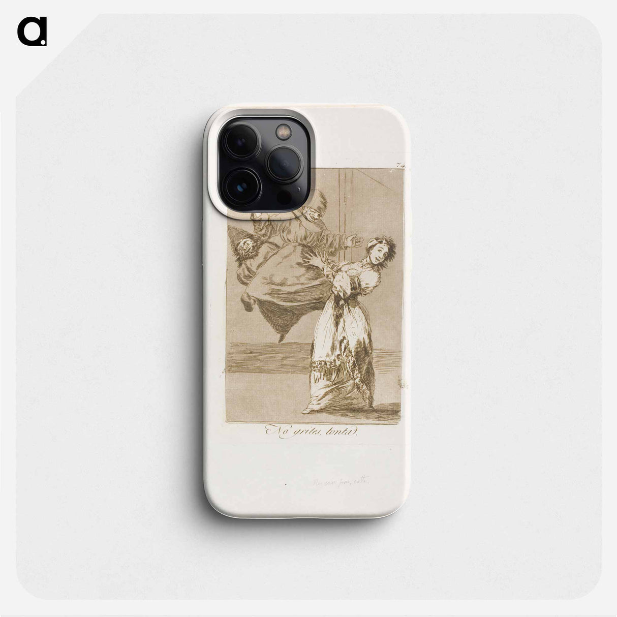 Don't scream, stupid - Francisco de Goya Phone Case.