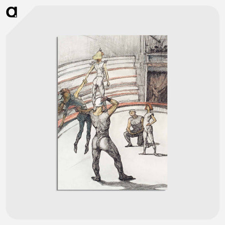 アートポストカード-Travail de Tapis - アンリ ド トゥールーズ ロートレック Postcard.