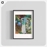 Two Girls with Parasols - John Singer Sargent Poster.