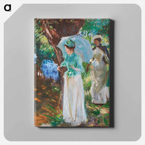 アートパネル-Two Girls with Parasols - ジョン シンガー サージェント Canvas.