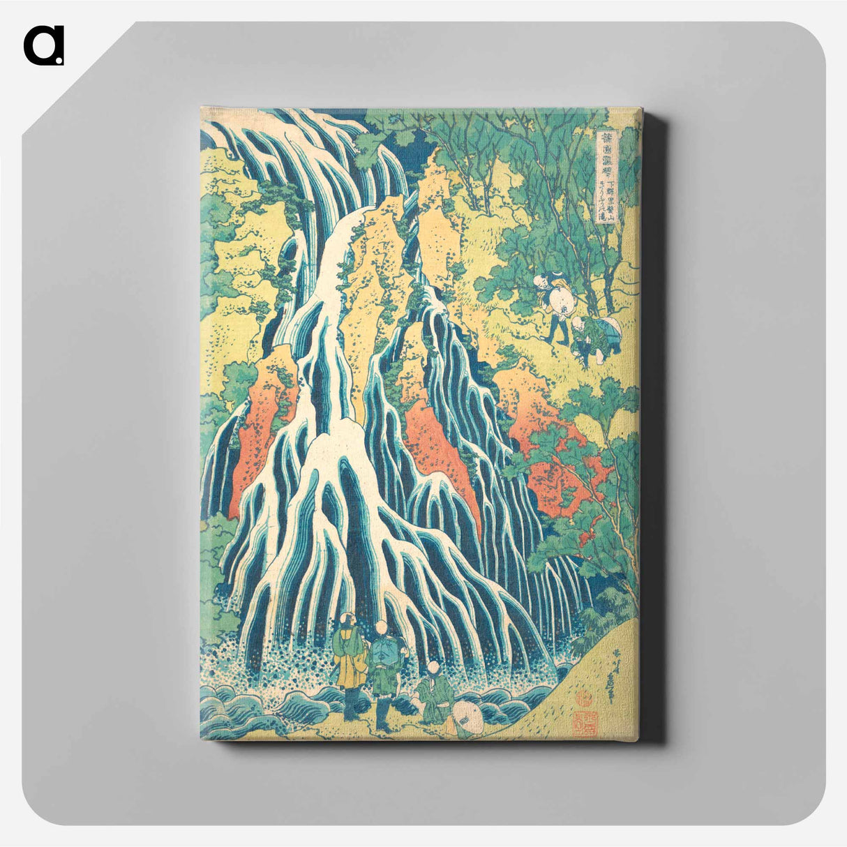 アートパネル-Hokusai's Shimotsuke kurokami-yama kurifuri no taki - 葛飾 北斎 Canvas.