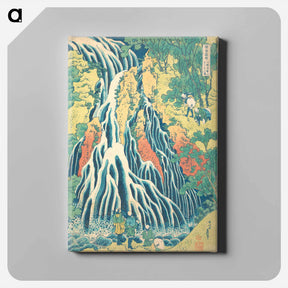 アートパネル-Hokusai's Shimotsuke kurokami-yama kurifuri no taki - 葛飾 北斎 Canvas.