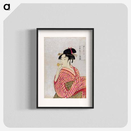 アートポスター-Poppen o Fuku Musume - 喜多川 歌麿 Poster.