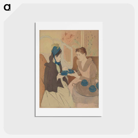 アートポストカード-Afternoon Tea Party - メアリー カサット Postcard.