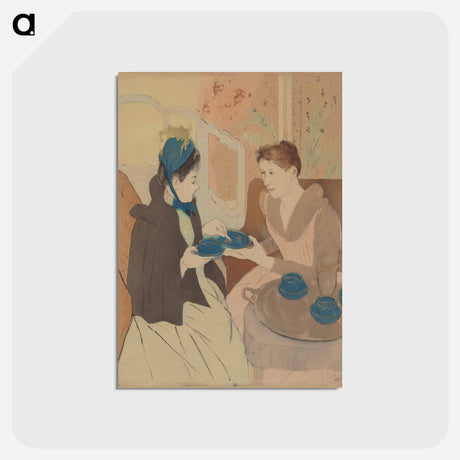アートポストカード-Afternoon Tea Party - メアリー カサット Postcard.