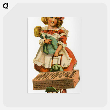 アートポストカード-Owbridge's Lung Tonic: Girl in Red Dress
 - 国立医学図書館 Postcard.