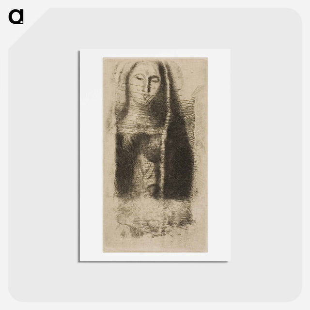 アートポストカード-Princess Maleine (The Little Madonna) - オディロン ルドン Postcard.