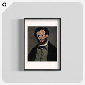 アートポスター-Portrait of Anthony Valabrègue - ポール セザンヌ Poster.
