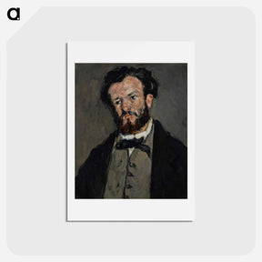 アートポストカード-Portrait of Anthony Valabrègue - ポール セザンヌ Postcard.