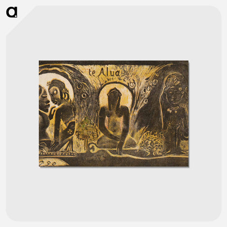 アートポストカード-The God (Te atua) - ポール ゴーギャン Postcard.