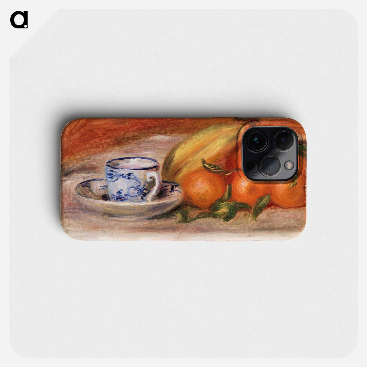 Oranges, Bananas, and Teacup - Pierre Auguste Renoir Phone Case.