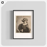 Rembrandt Wearing a Soft Hat Cocked - レンブラント ファン レイン Poster.