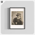 アートポスター-Rembrandt Wearing a Soft Hat Cocked - レンブラント ファン レイン Poster.